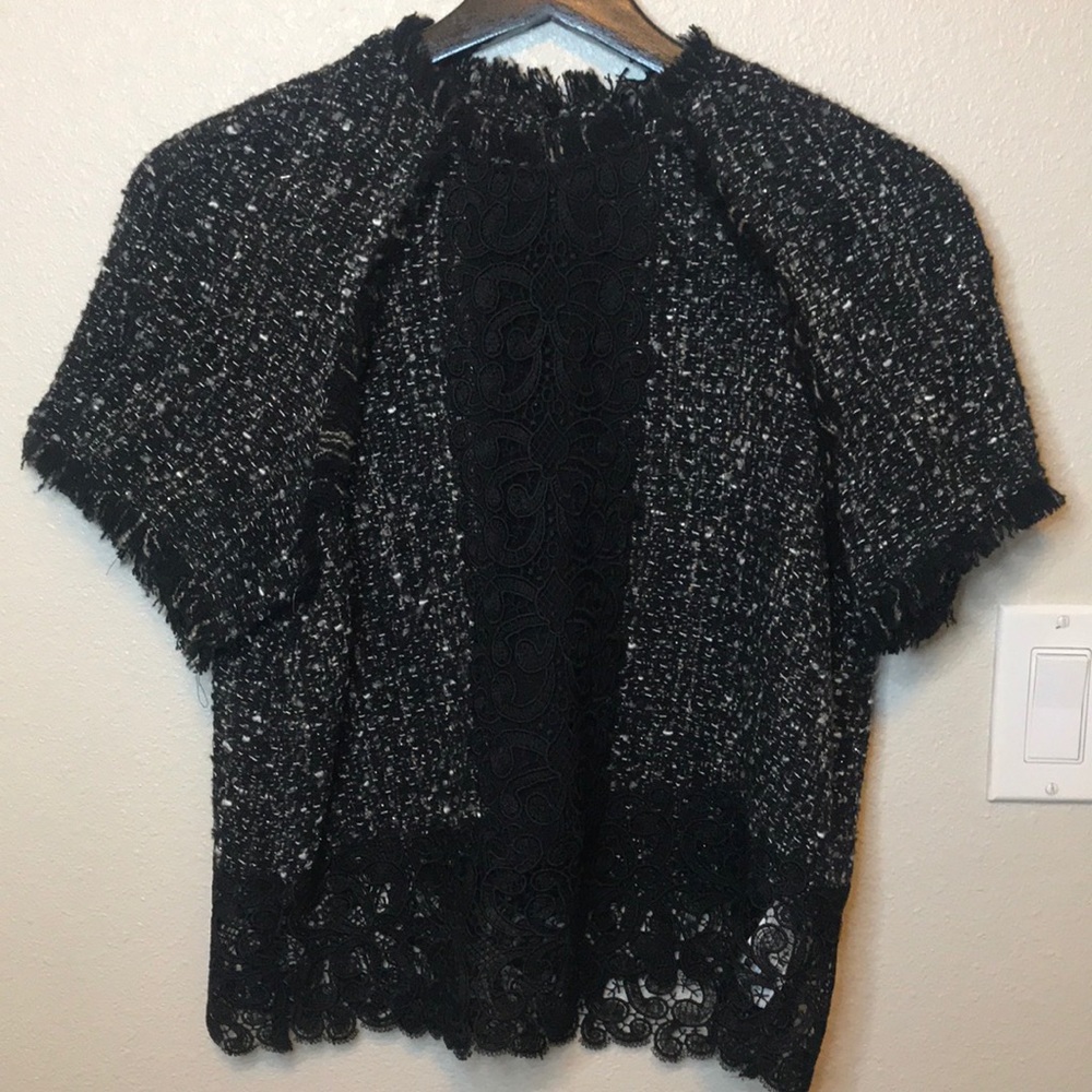 Zara Laced & Knitted Top